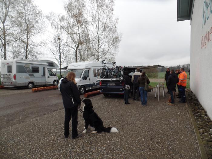 Wohnmobilstellplatz in Ostrach-Burgweiler bei der Riedhalle