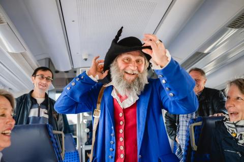 Erlebnis-Bahnfahrten für Gruppen auf der Räuberbahn 